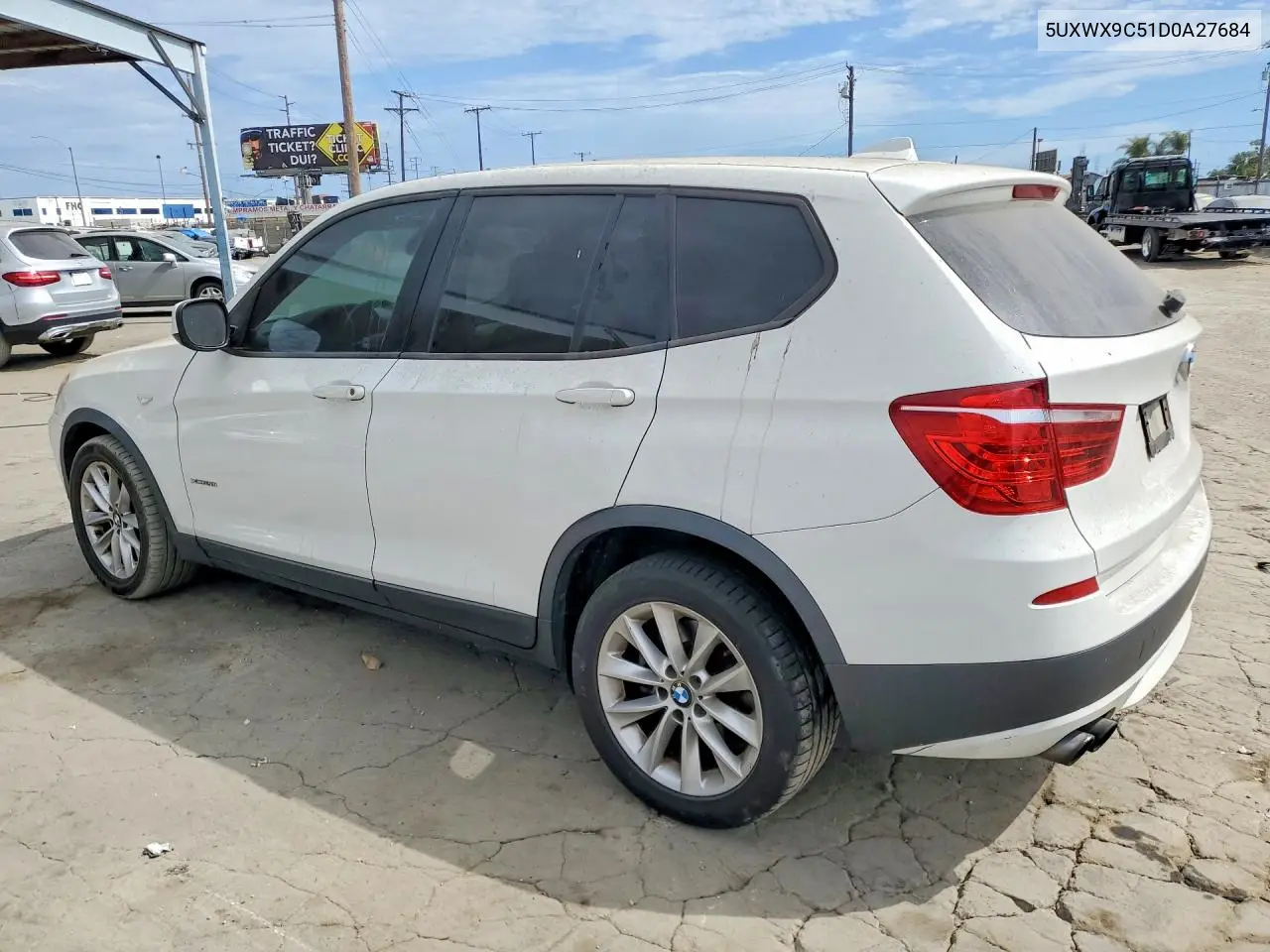 2013 BMW X3 xDrive28I VIN: 5UXWX9C51D0A27684 Lot: 61981326