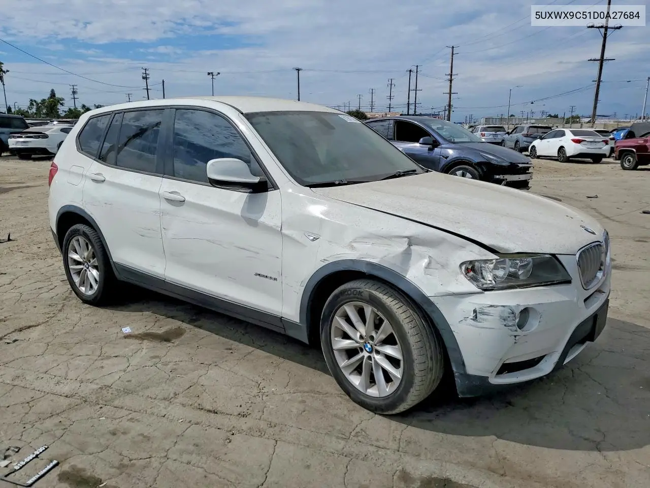 2013 BMW X3 xDrive28I VIN: 5UXWX9C51D0A27684 Lot: 61981326