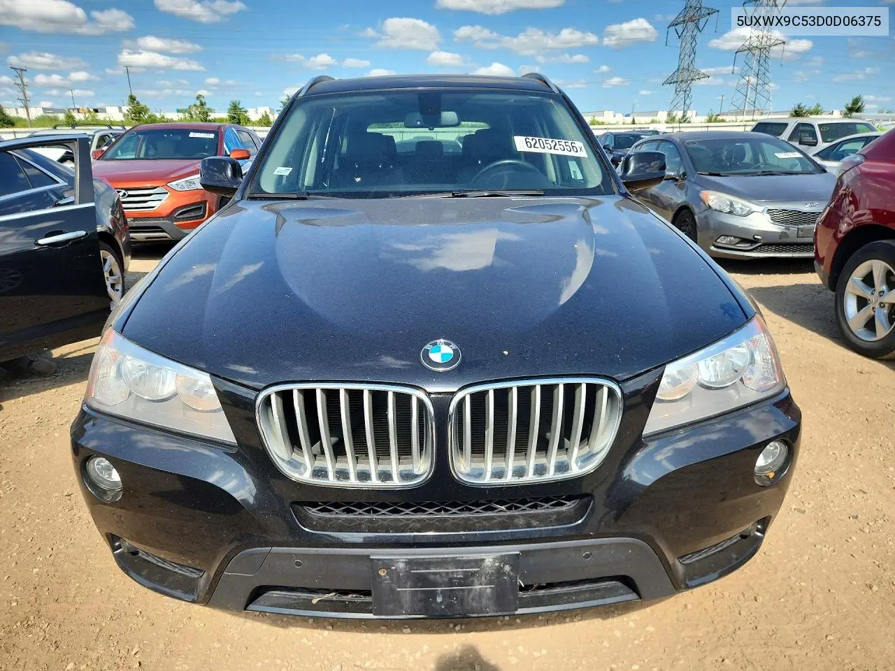 2013 BMW X3 xDrive28I VIN: 5UXWX9C53D0D06375 Lot: 62052556