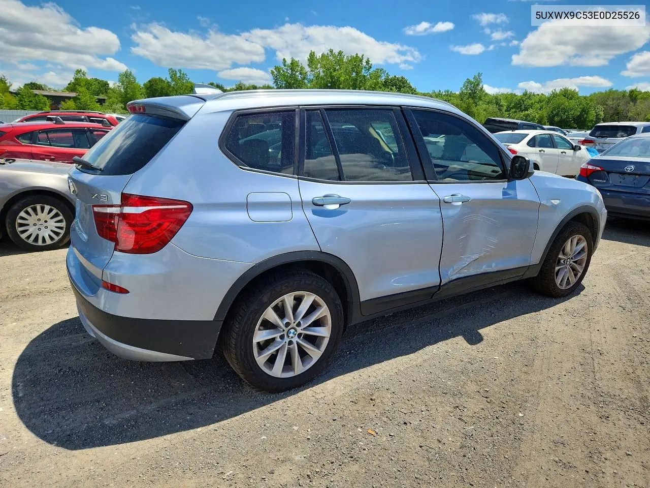 2014 BMW X3 xDrive28I VIN: 5UXWX9C53E0D25526 Lot: 57180946