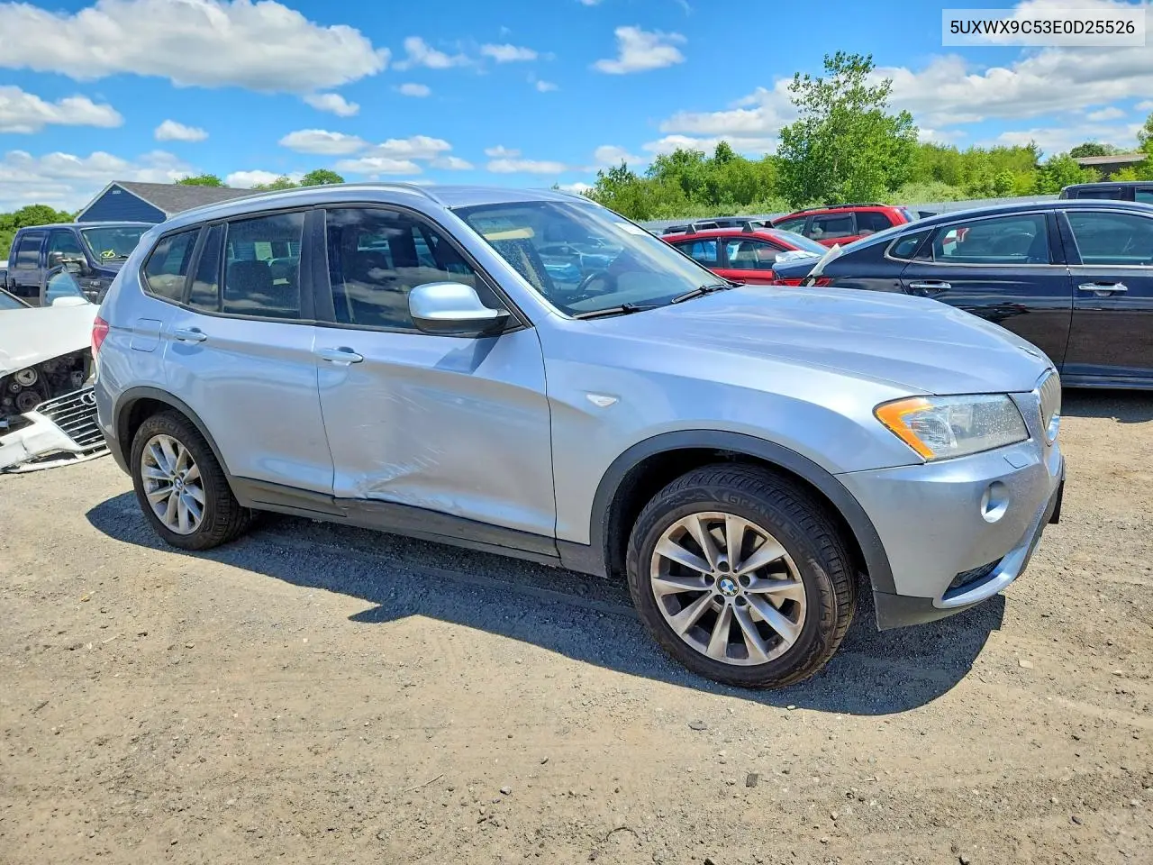 2014 BMW X3 xDrive28I VIN: 5UXWX9C53E0D25526 Lot: 57180946