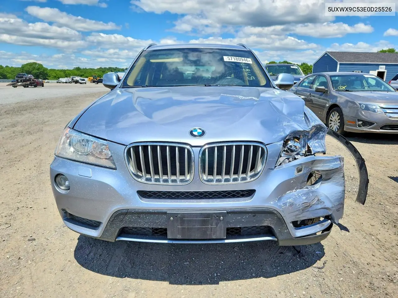 2014 BMW X3 xDrive28I VIN: 5UXWX9C53E0D25526 Lot: 57180946