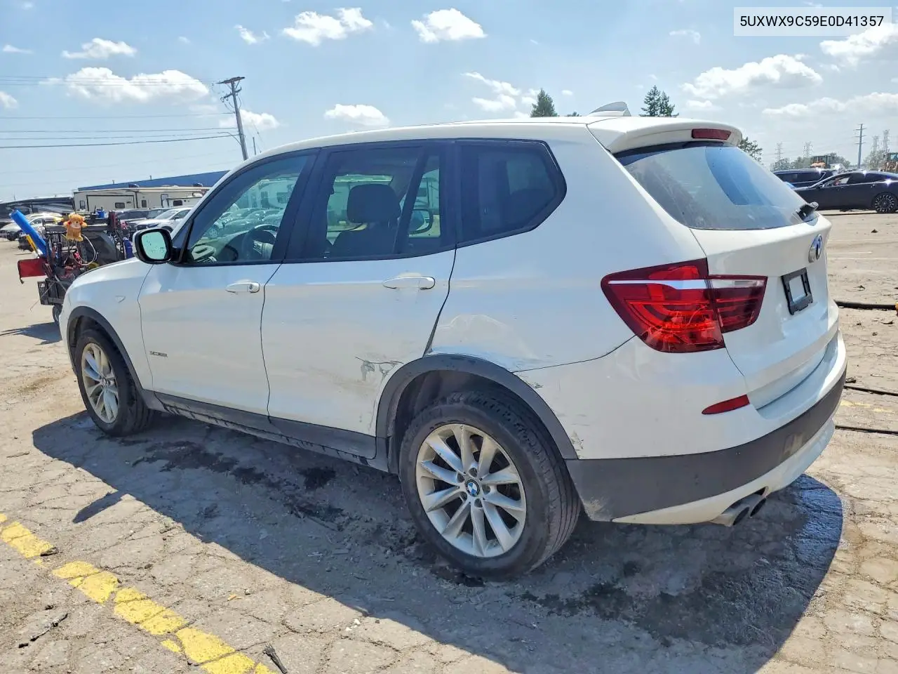 2014 BMW X3 xDrive28I VIN: 5UXWX9C59E0D41357 Lot: 59776806