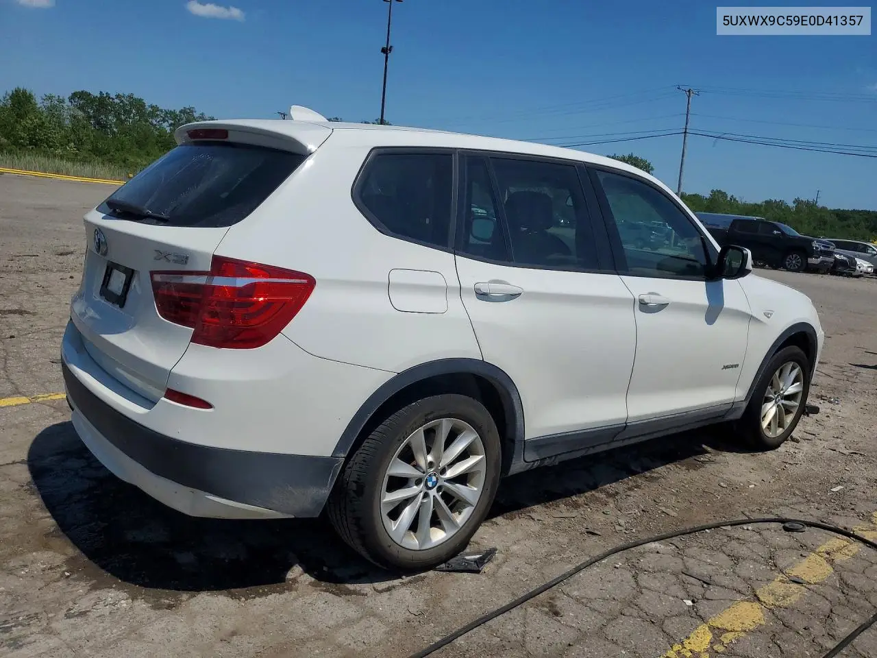 2014 BMW X3 xDrive28I VIN: 5UXWX9C59E0D41357 Lot: 59776806