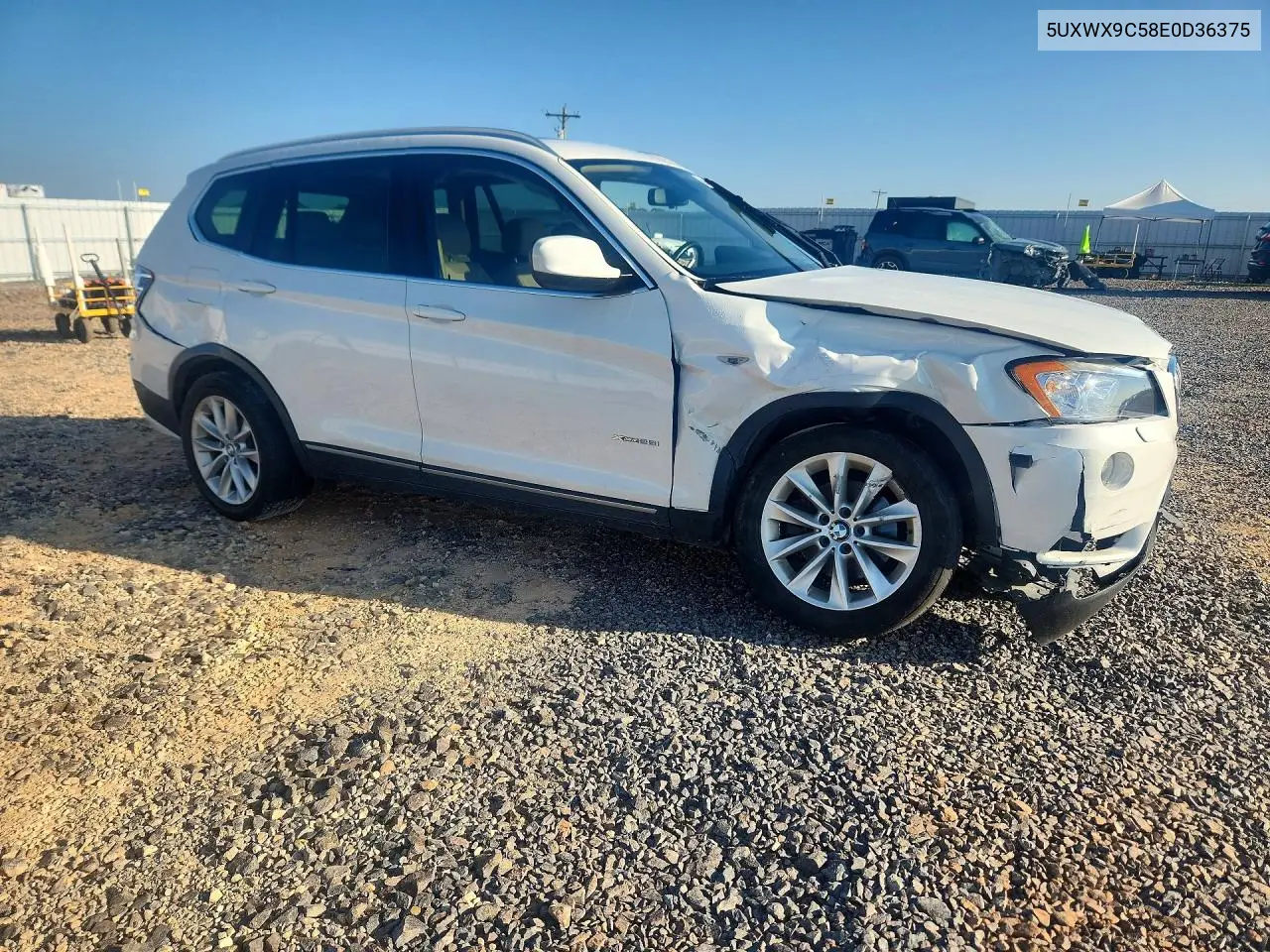2014 BMW X3 VIN: 5UXWX9C58E0D36375 Lot: 60415436