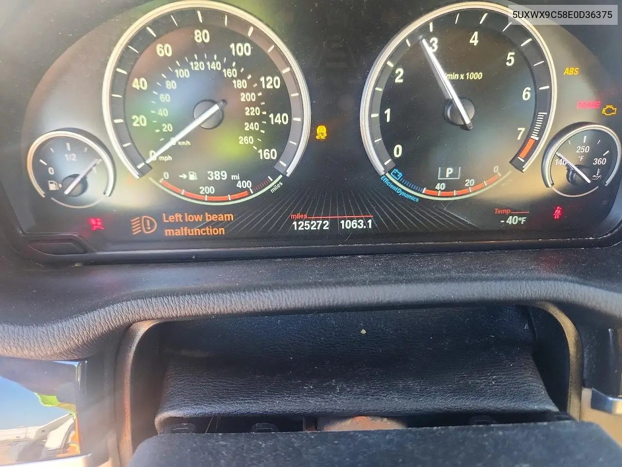 2014 BMW X3 VIN: 5UXWX9C58E0D36375 Lot: 60415436