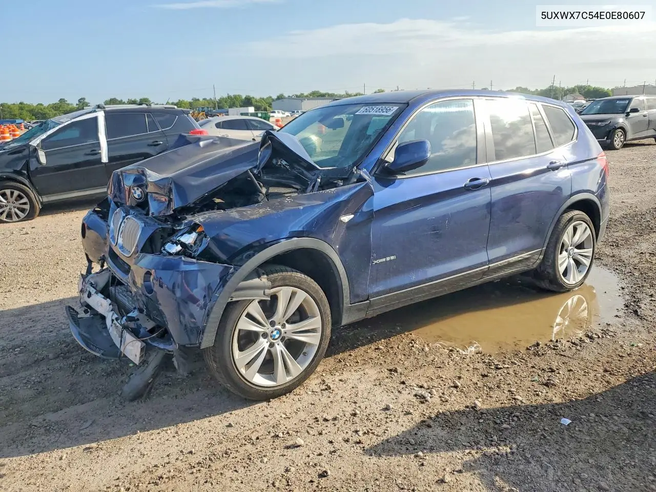 2014 BMW X3 xDrive35I VIN: 5UXWX7C54E0E80607 Lot: 60518956