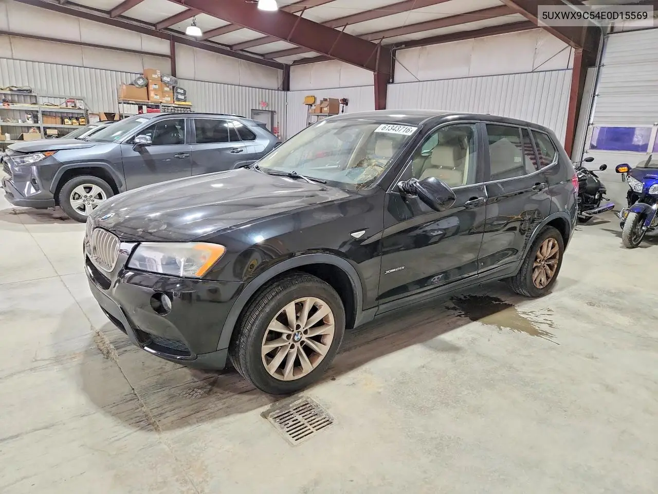 2014 BMW X3 xDrive28I VIN: 5UXWX9C54E0D15569 Lot: 61343716