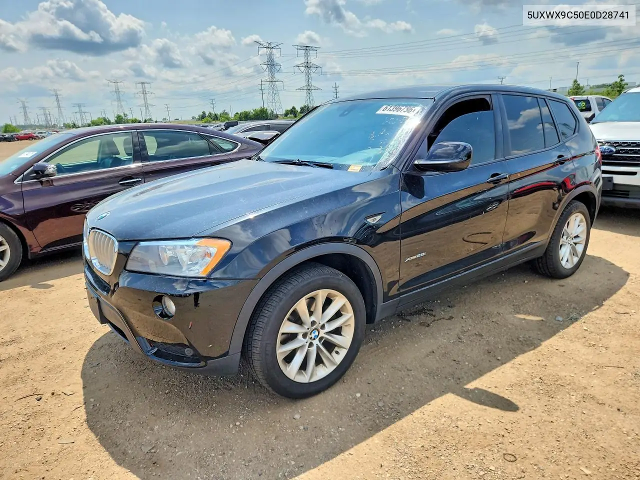 2014 BMW X3 xDrive28I VIN: 5UXWX9C50E0D28741 Lot: 61396786