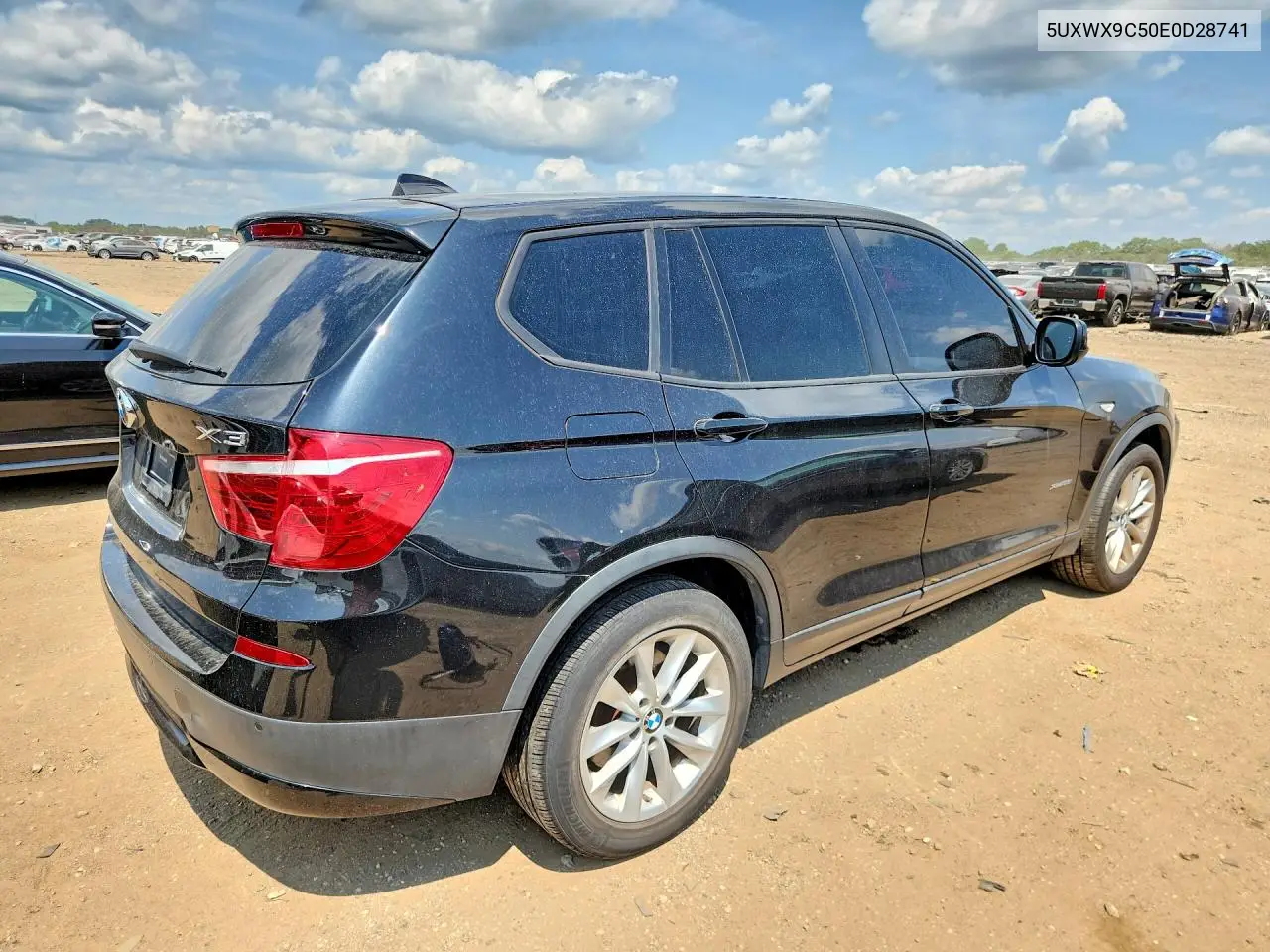 2014 BMW X3 xDrive28I VIN: 5UXWX9C50E0D28741 Lot: 61396786