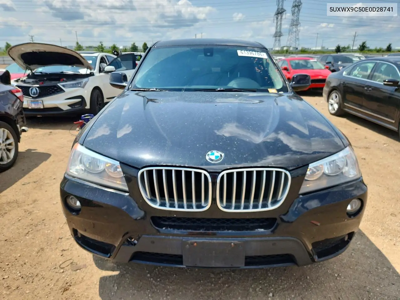 2014 BMW X3 xDrive28I VIN: 5UXWX9C50E0D28741 Lot: 61396786