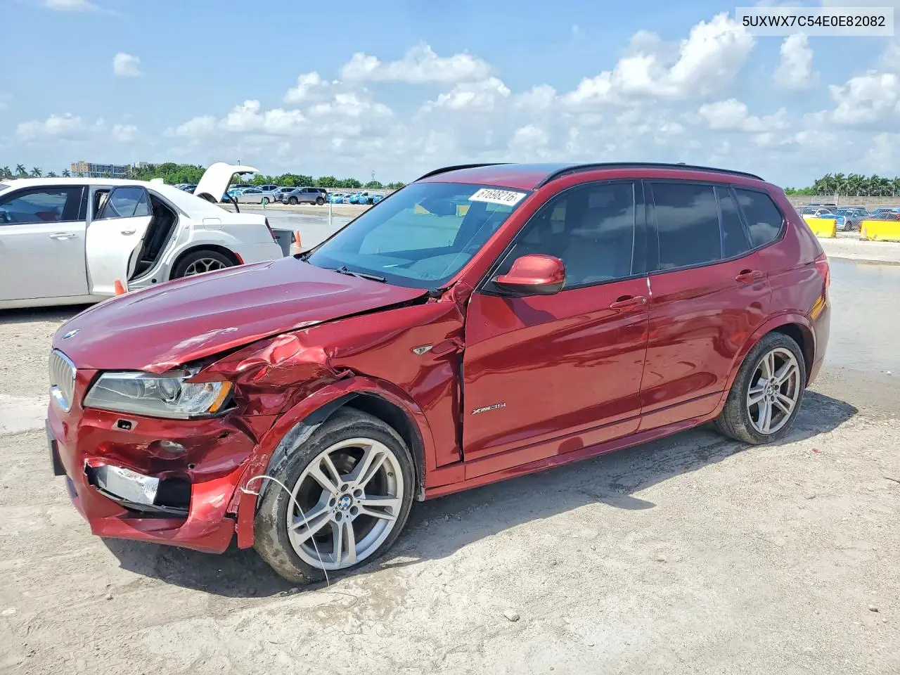 2014 BMW X3 xDrive35I VIN: 5UXWX7C54E0E82082 Lot: 61698216