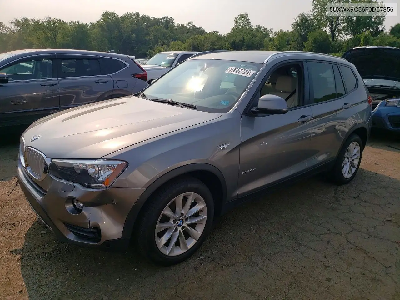 2015 BMW X3 xDrive28I VIN: 5UXWX9C56F0D57856 Lot: 59052726