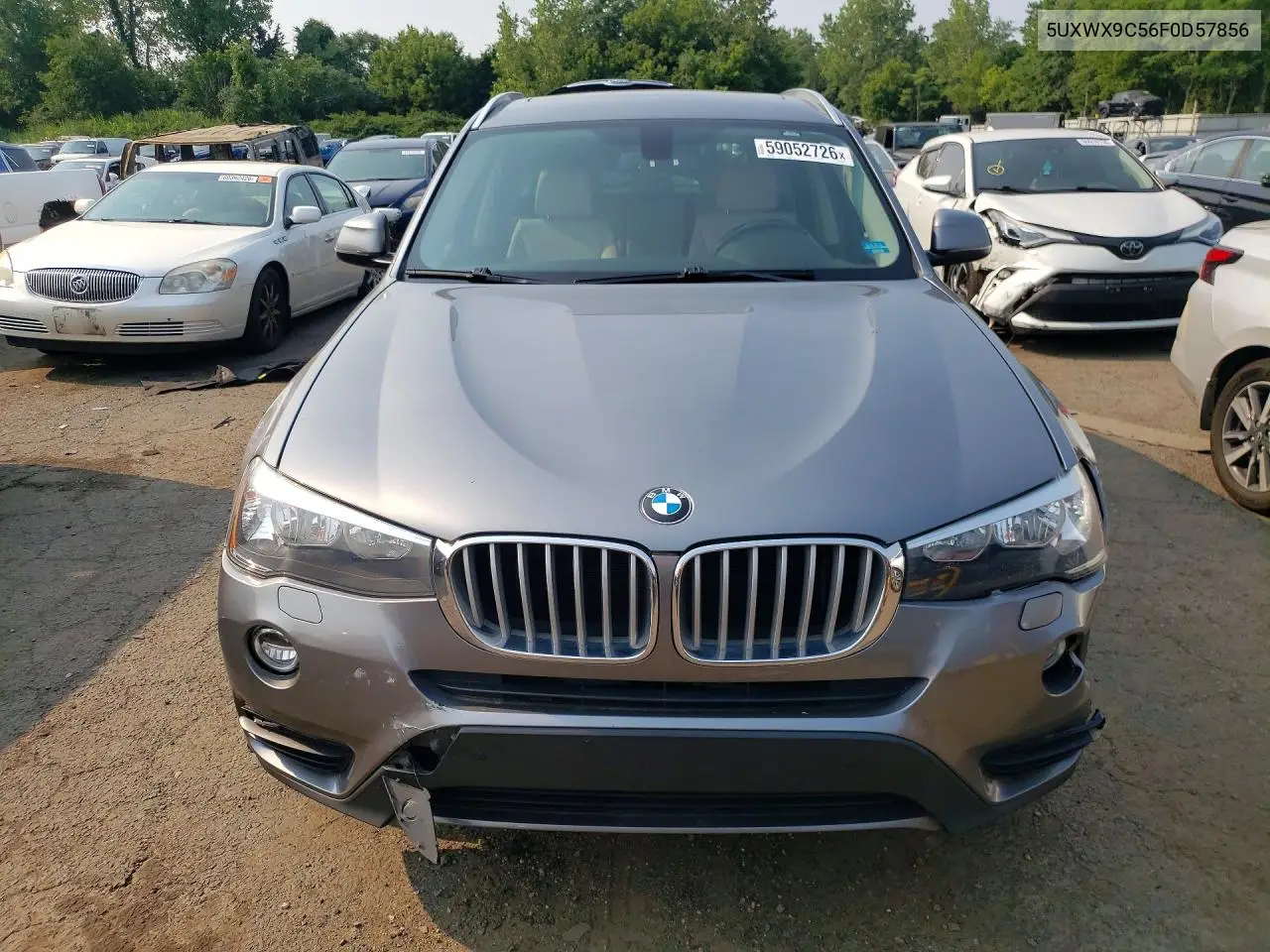 2015 BMW X3 xDrive28I VIN: 5UXWX9C56F0D57856 Lot: 59052726