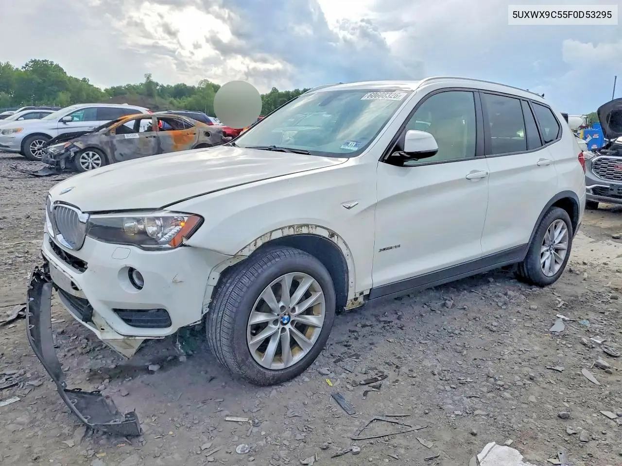 2015 BMW X3 xDrive28I VIN: 5UXWX9C55F0D53295 Lot: 60608326