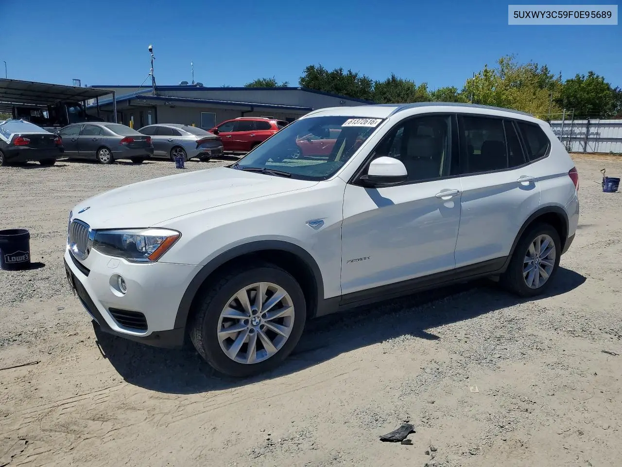 2015 BMW X3 xDrive28D VIN: 5UXWY3C59F0E95689 Lot: 61372616