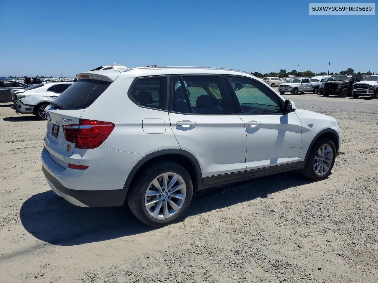 2015 BMW X3 xDrive28D VIN: 5UXWY3C59F0E95689 Lot: 61372616