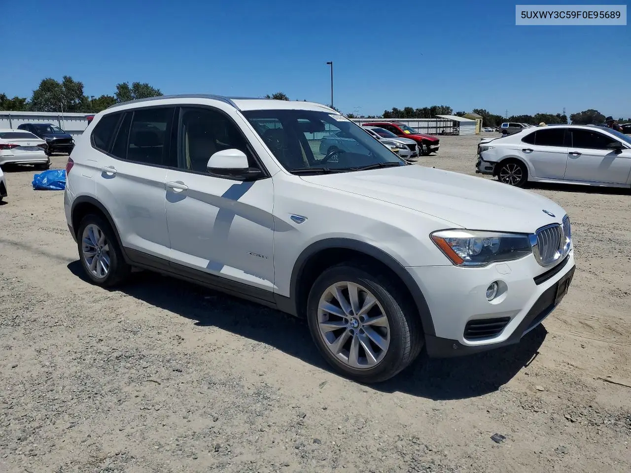 2015 BMW X3 xDrive28D VIN: 5UXWY3C59F0E95689 Lot: 61372616