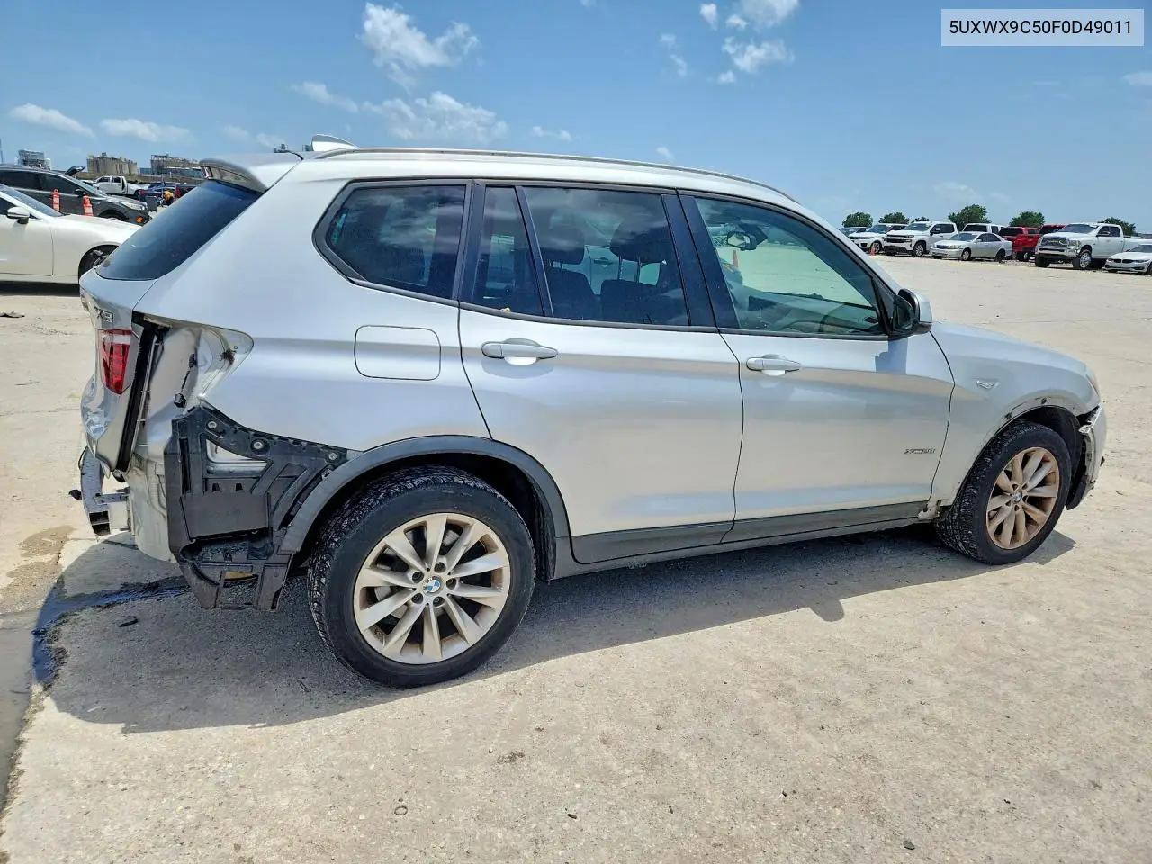 2015 BMW X3 xDrive28I VIN: 5UXWX9C50F0D49011 Lot: 61549366