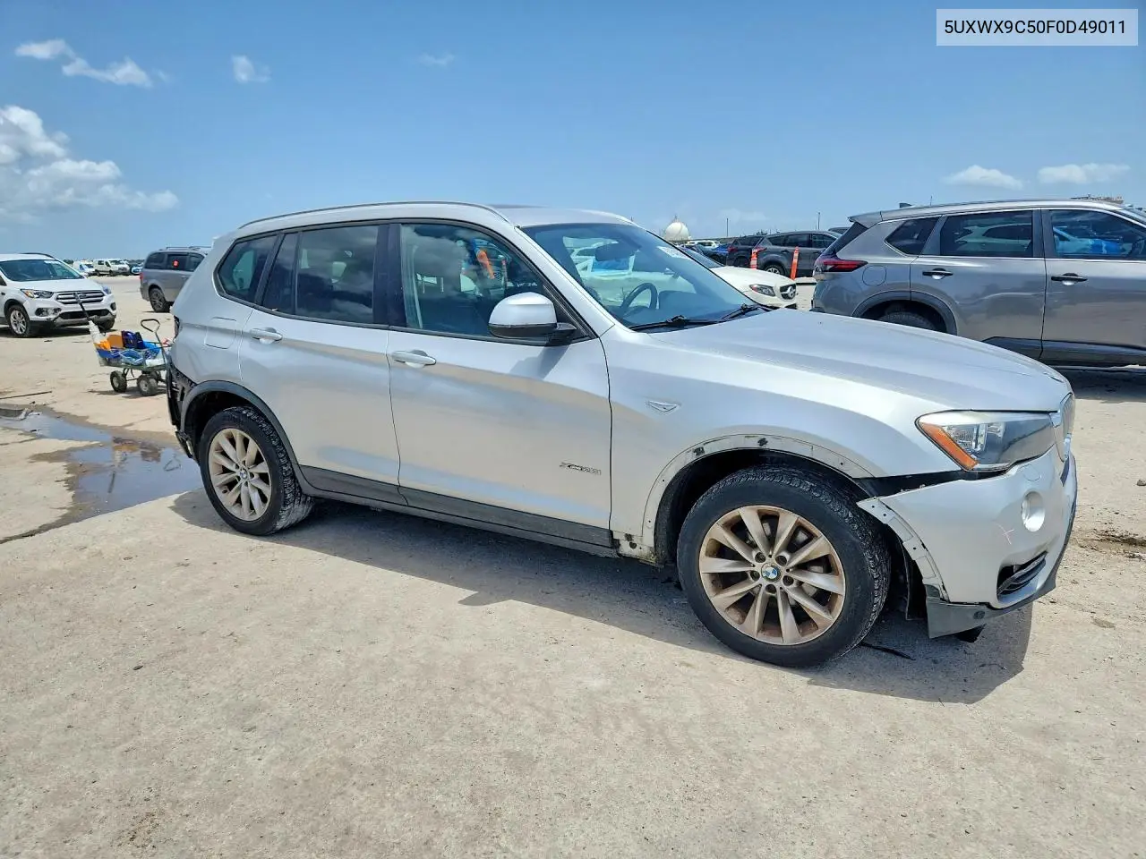 2015 BMW X3 xDrive28I VIN: 5UXWX9C50F0D49011 Lot: 61549366