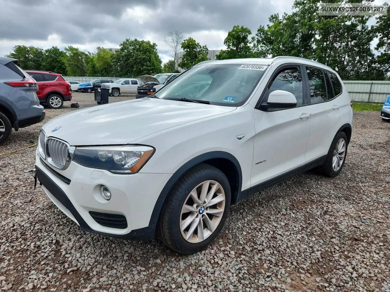 2015 BMW X3 xDrive28I VIN: 5UXWX9C52F0D61287 Lot: 62076556