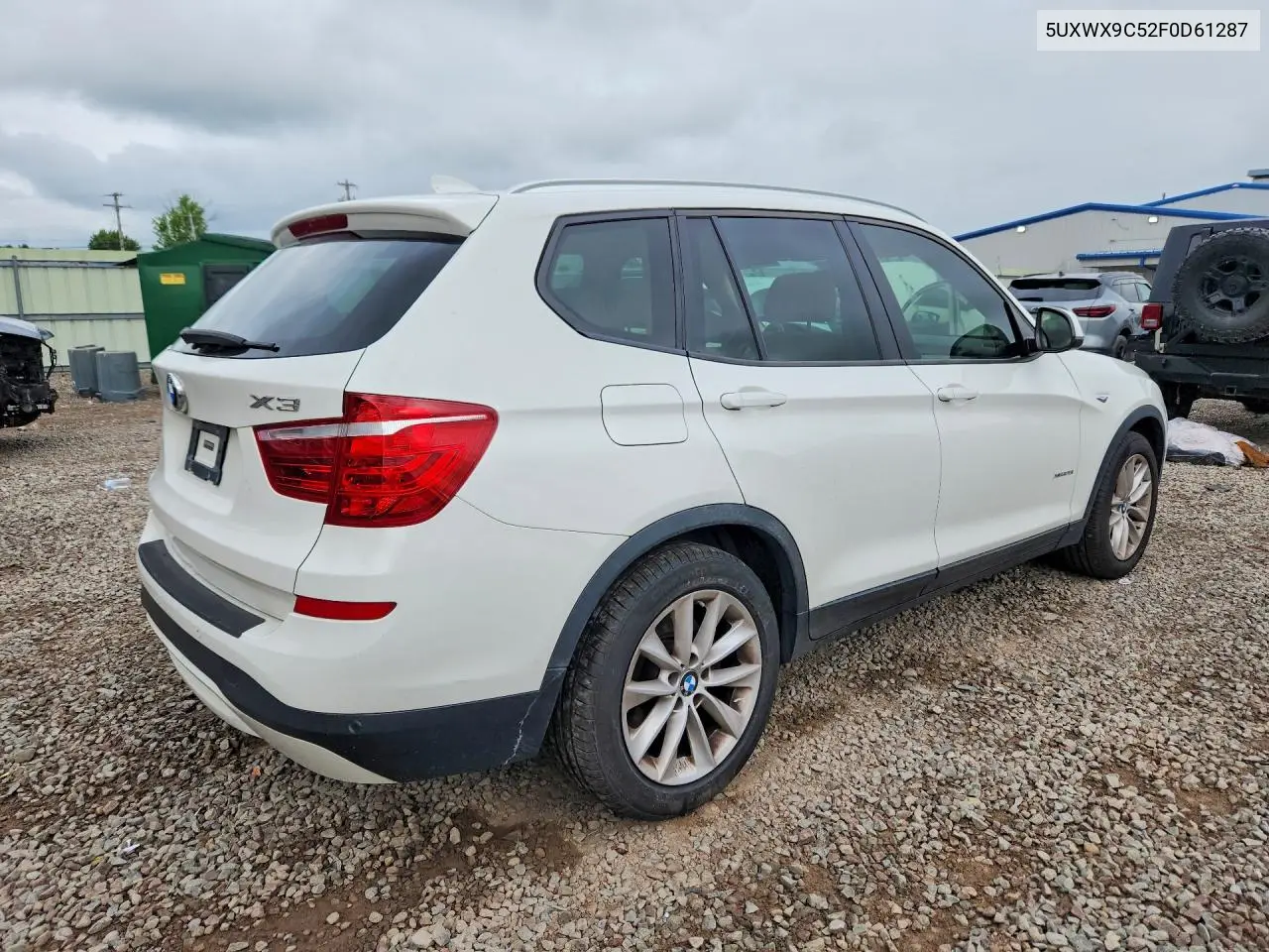 2015 BMW X3 xDrive28I VIN: 5UXWX9C52F0D61287 Lot: 62076556
