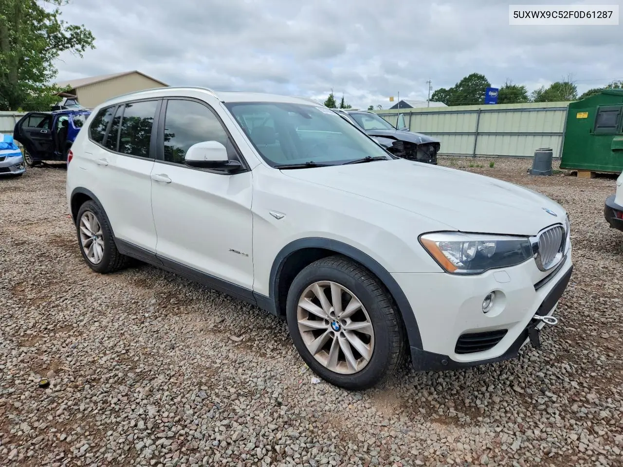 2015 BMW X3 xDrive28I VIN: 5UXWX9C52F0D61287 Lot: 62076556