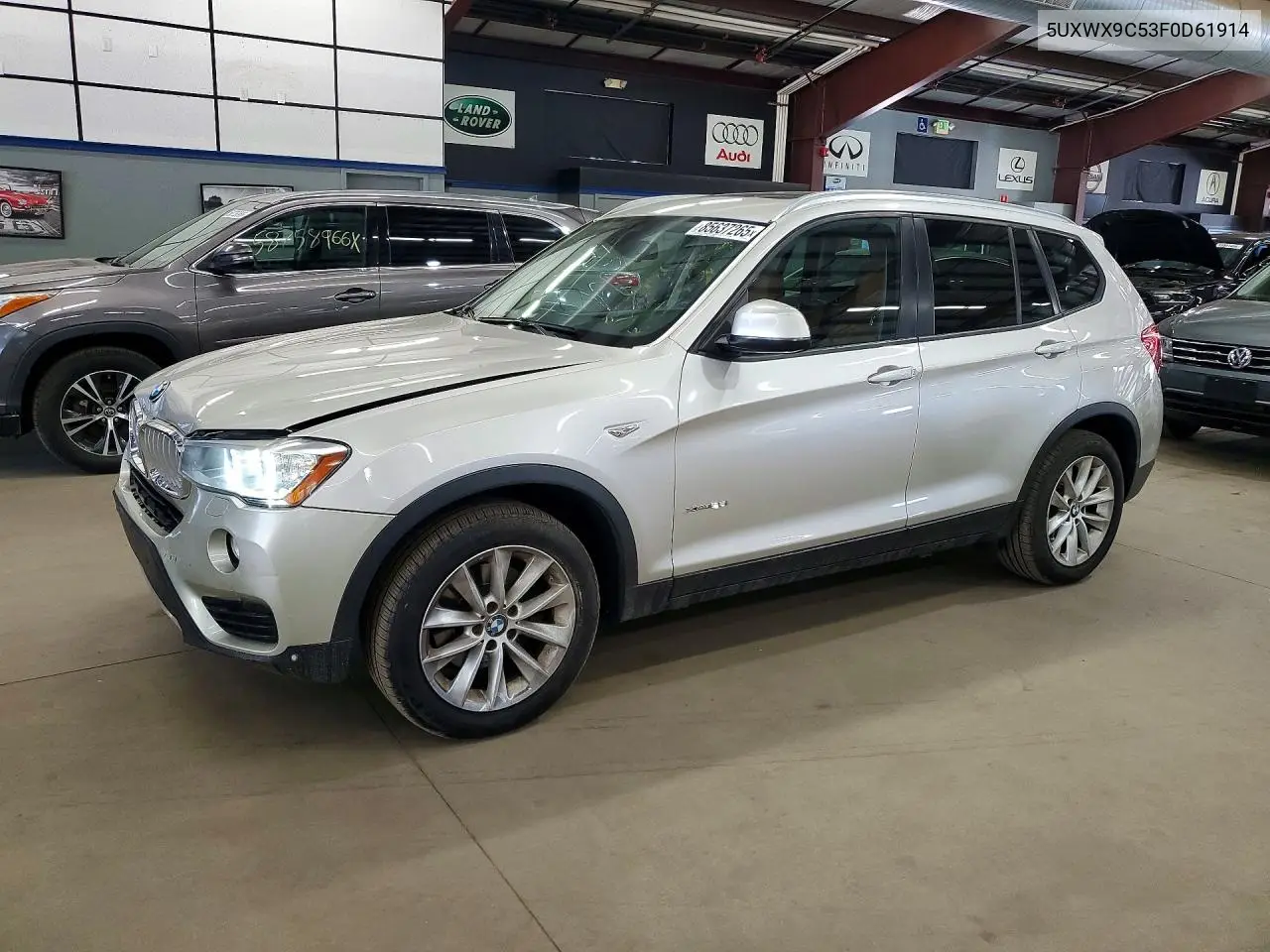 2015 BMW X3 xDrive28I VIN: 5UXWX9C53F0D61914 Lot: 85637265