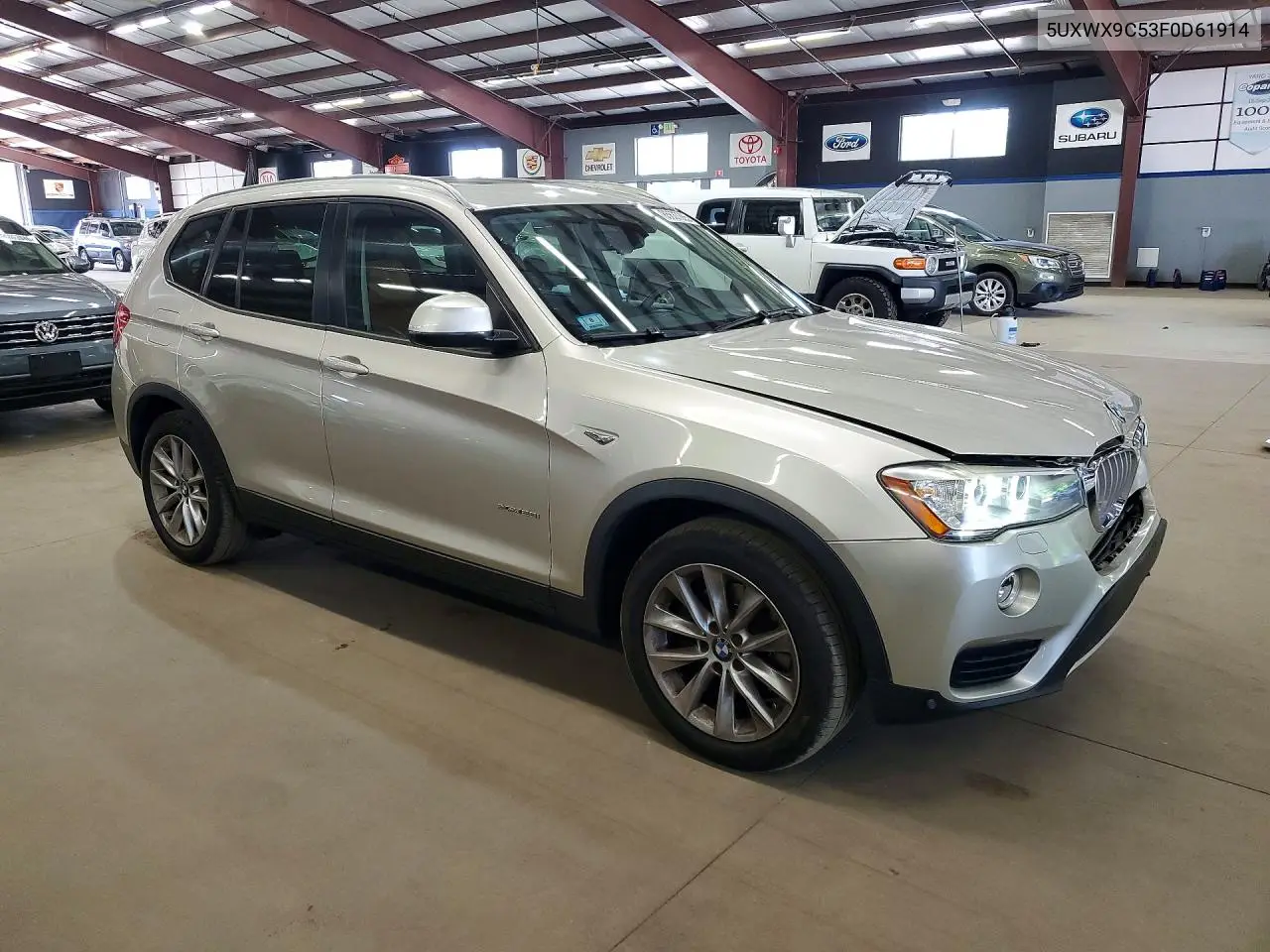 2015 BMW X3 xDrive28I VIN: 5UXWX9C53F0D61914 Lot: 85637265