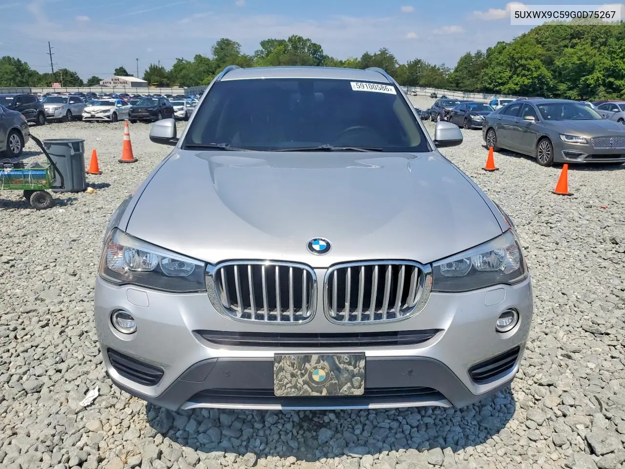 2016 BMW X3 xDrive28I VIN: 5UXWX9C59G0D75267 Lot: 59100586