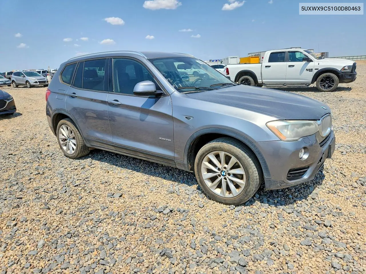 2016 BMW X3 xDrive28I VIN: 5UXWX9C51G0D80463 Lot: 59958406
