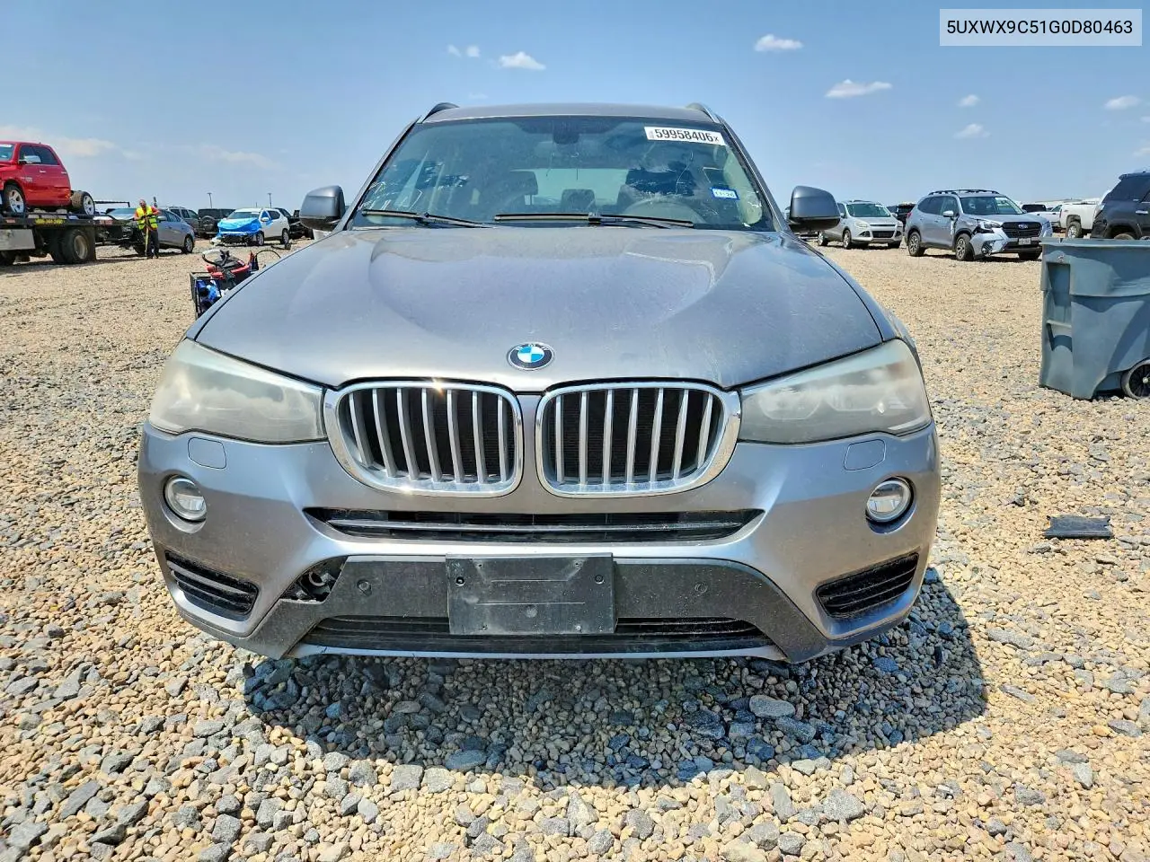 2016 BMW X3 xDrive28I VIN: 5UXWX9C51G0D80463 Lot: 59958406