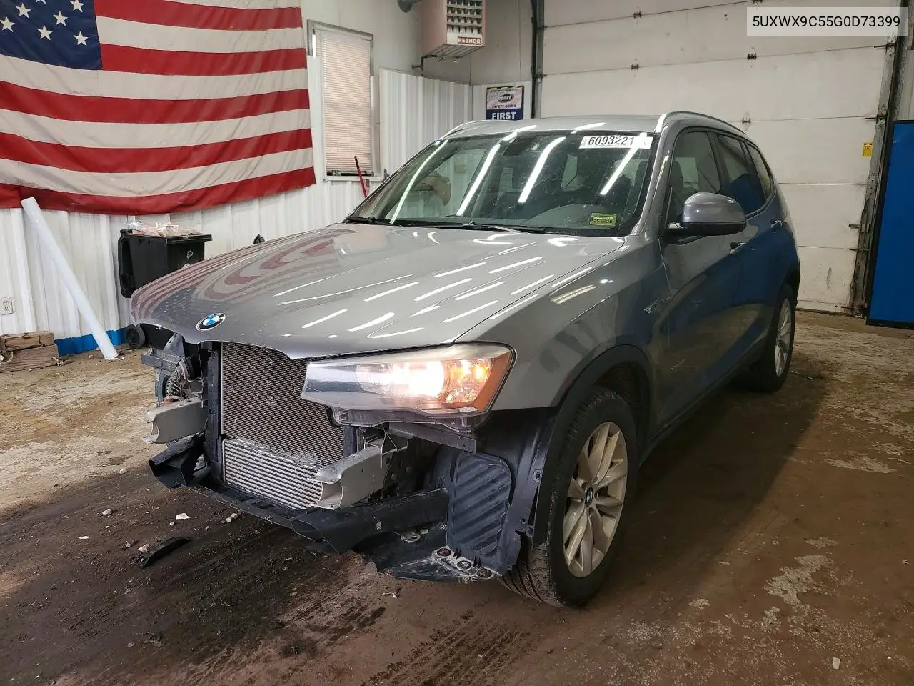 2016 BMW X3 xDrive28I VIN: 5UXWX9C55G0D73399 Lot: 60932216