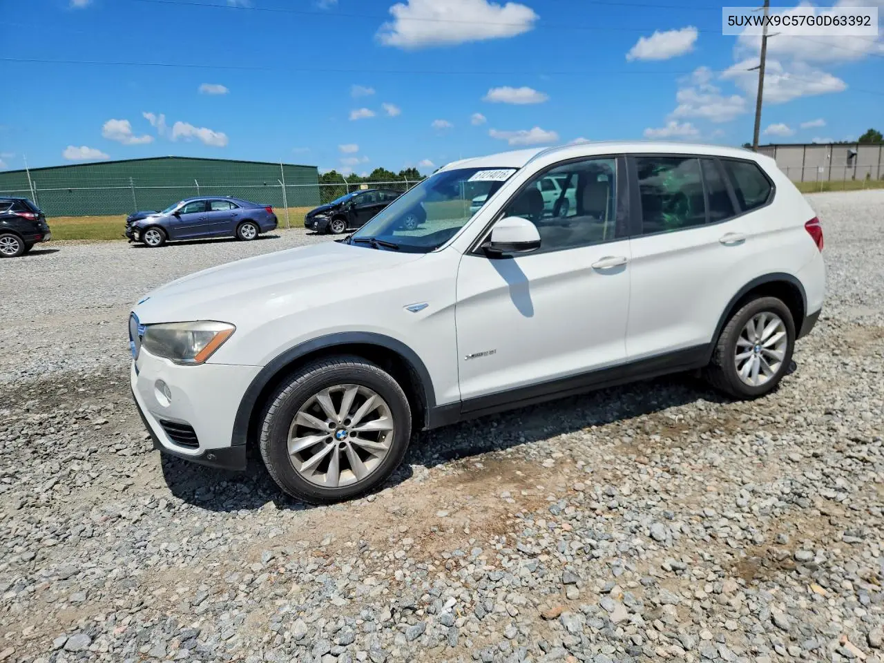 2016 BMW X3 xDrive28I VIN: 5UXWX9C57G0D63392 Lot: 61214016