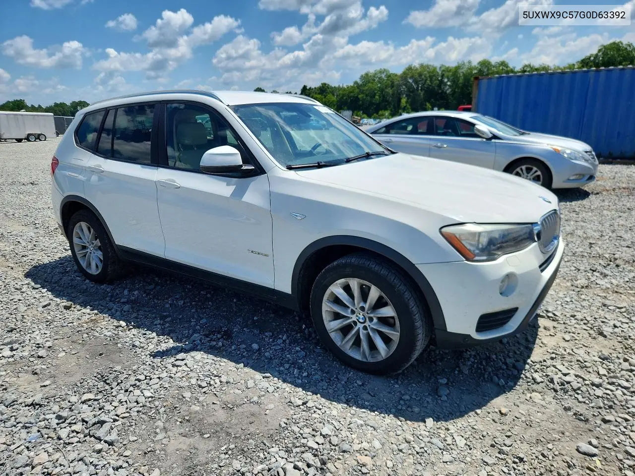 2016 BMW X3 xDrive28I VIN: 5UXWX9C57G0D63392 Lot: 61214016