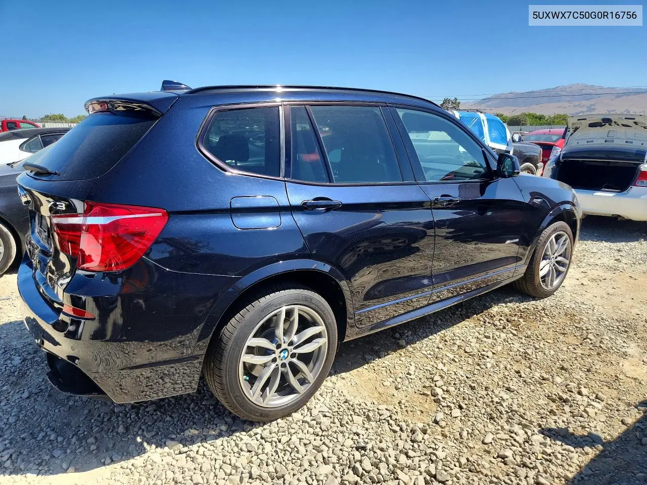 2016 BMW X3 xDrive35I VIN: 5UXWX7C50G0R16756 Lot: 61573756