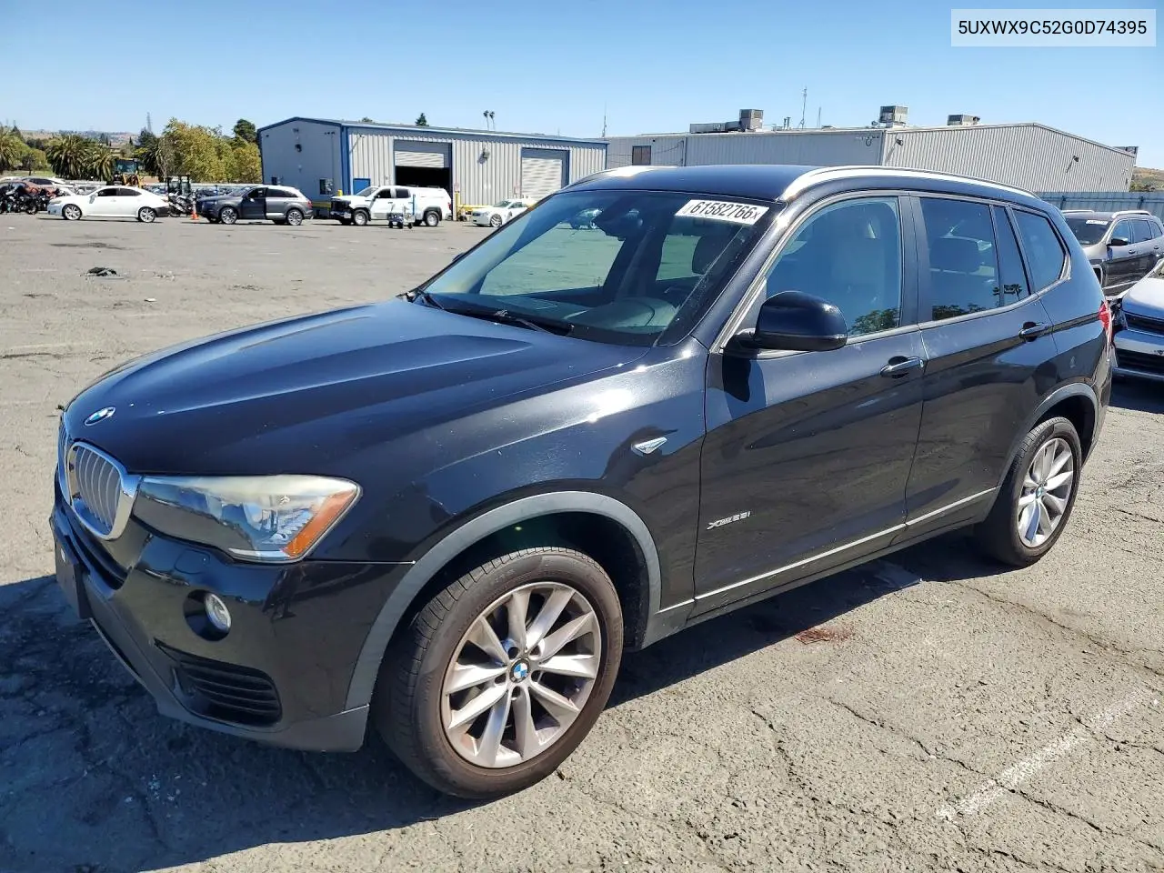 2016 BMW X3 xDrive28I VIN: 5UXWX9C52G0D74395 Lot: 61582766
