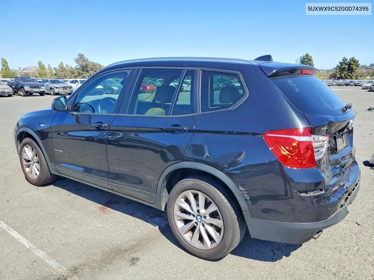 2016 BMW X3 xDrive28I VIN: 5UXWX9C52G0D74395 Lot: 61582766