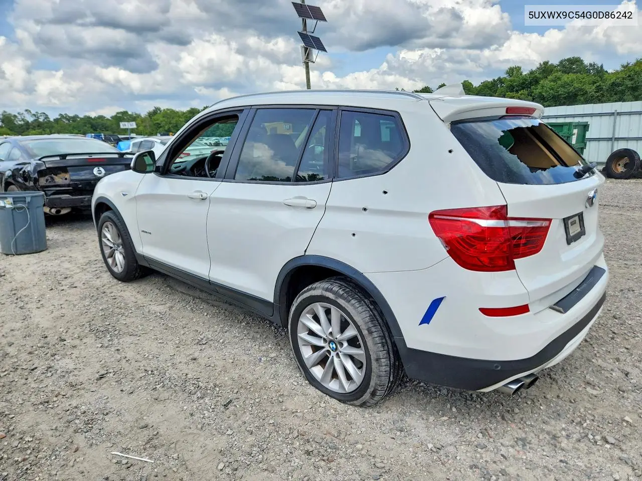 2016 BMW X3 xDrive28I VIN: 5UXWX9C54G0D86242 Lot: 62226736