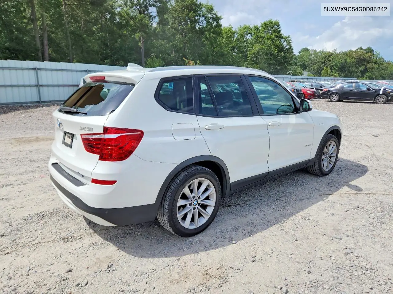 2016 BMW X3 xDrive28I VIN: 5UXWX9C54G0D86242 Lot: 62226736