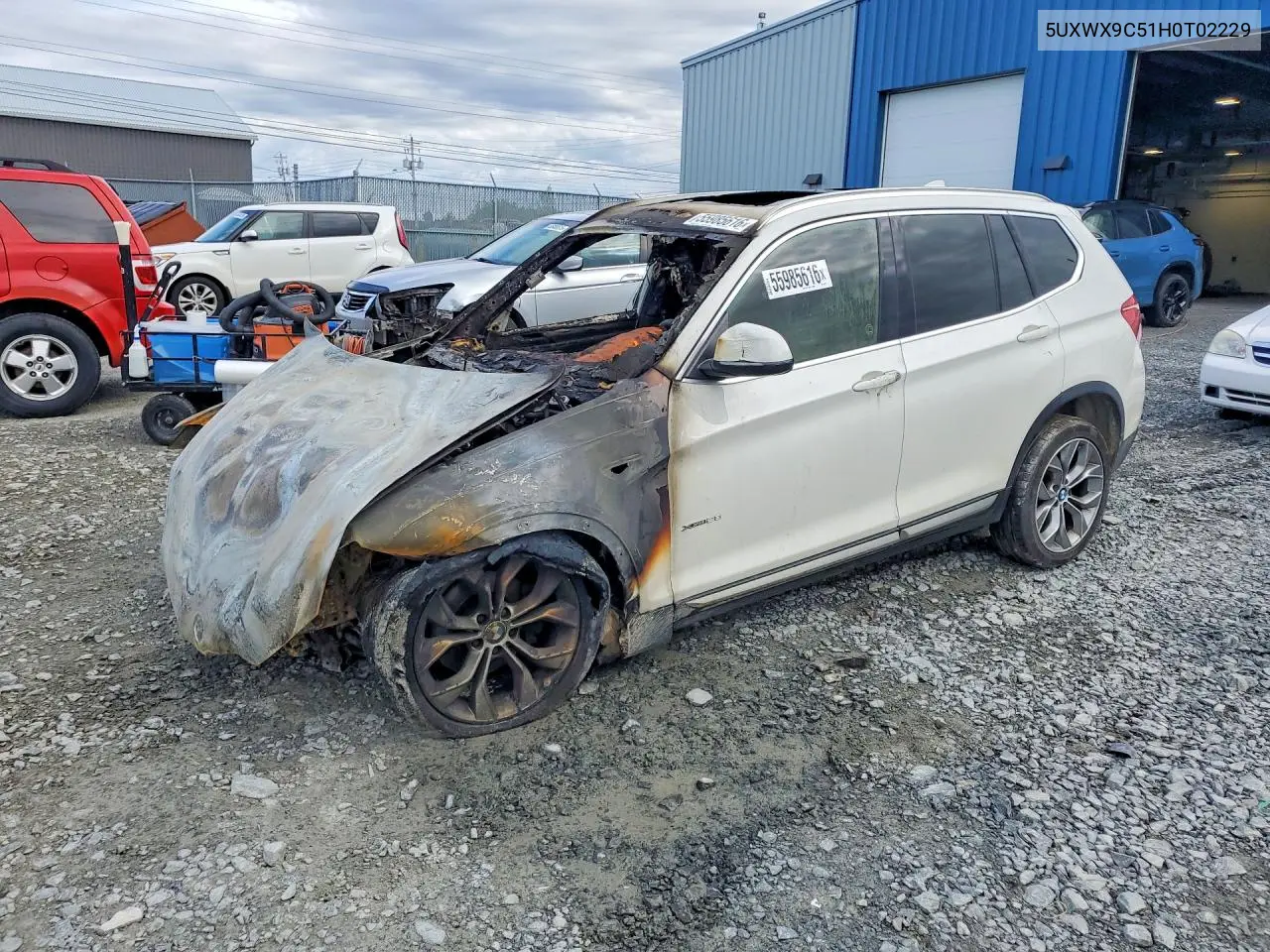 2017 BMW X3 xDrive28I VIN: 5UXWX9C51H0T02229 Lot: 55985616
