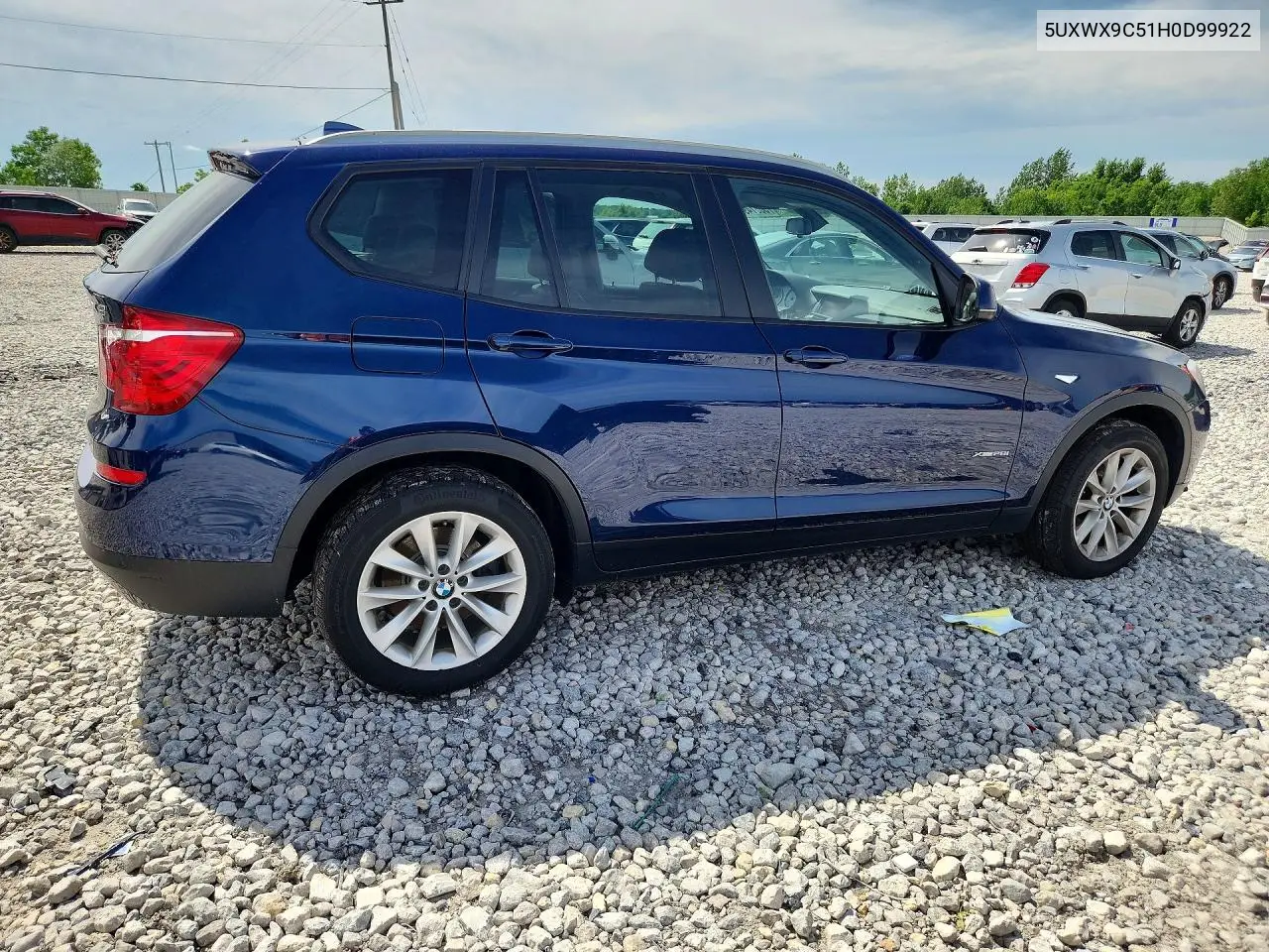 2017 BMW X3 xDrive28I VIN: 5UXWX9C51H0D99922 Lot: 56874996