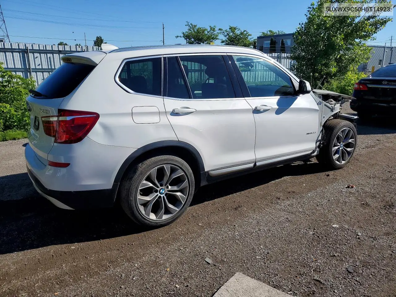 2017 BMW X3 xDrive28I VIN: 5UXWX9C50H0T14923 Lot: 57147666