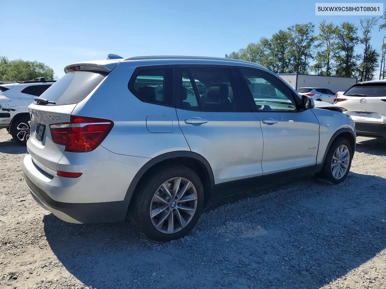 2017 BMW X3 xDrive28I VIN: 5UXWX9C58H0T08061 Lot: 58585186