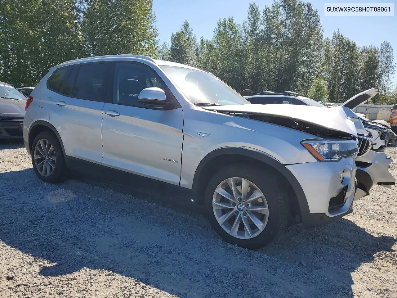 2017 BMW X3 xDrive28I VIN: 5UXWX9C58H0T08061 Lot: 58585186