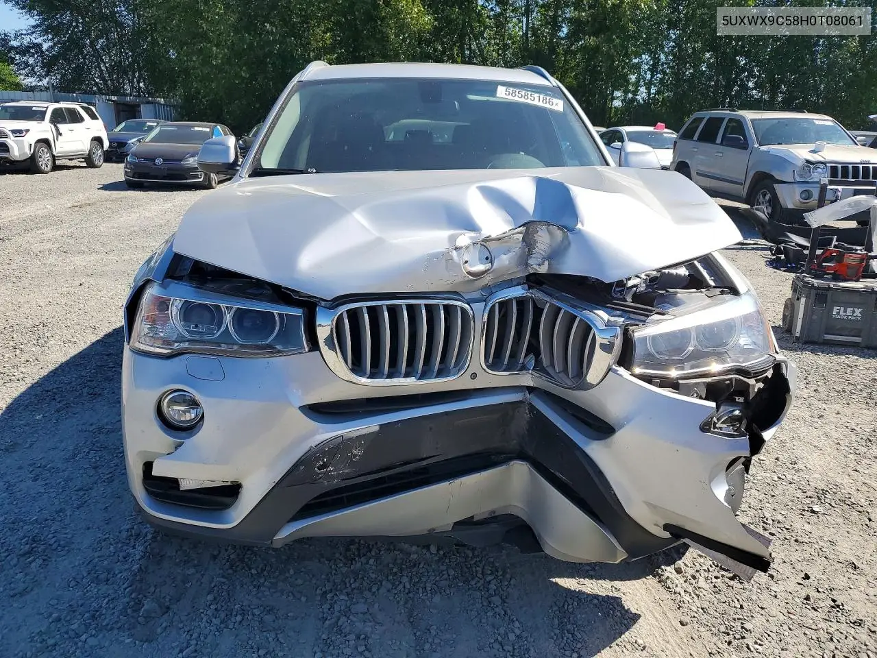 2017 BMW X3 xDrive28I VIN: 5UXWX9C58H0T08061 Lot: 58585186