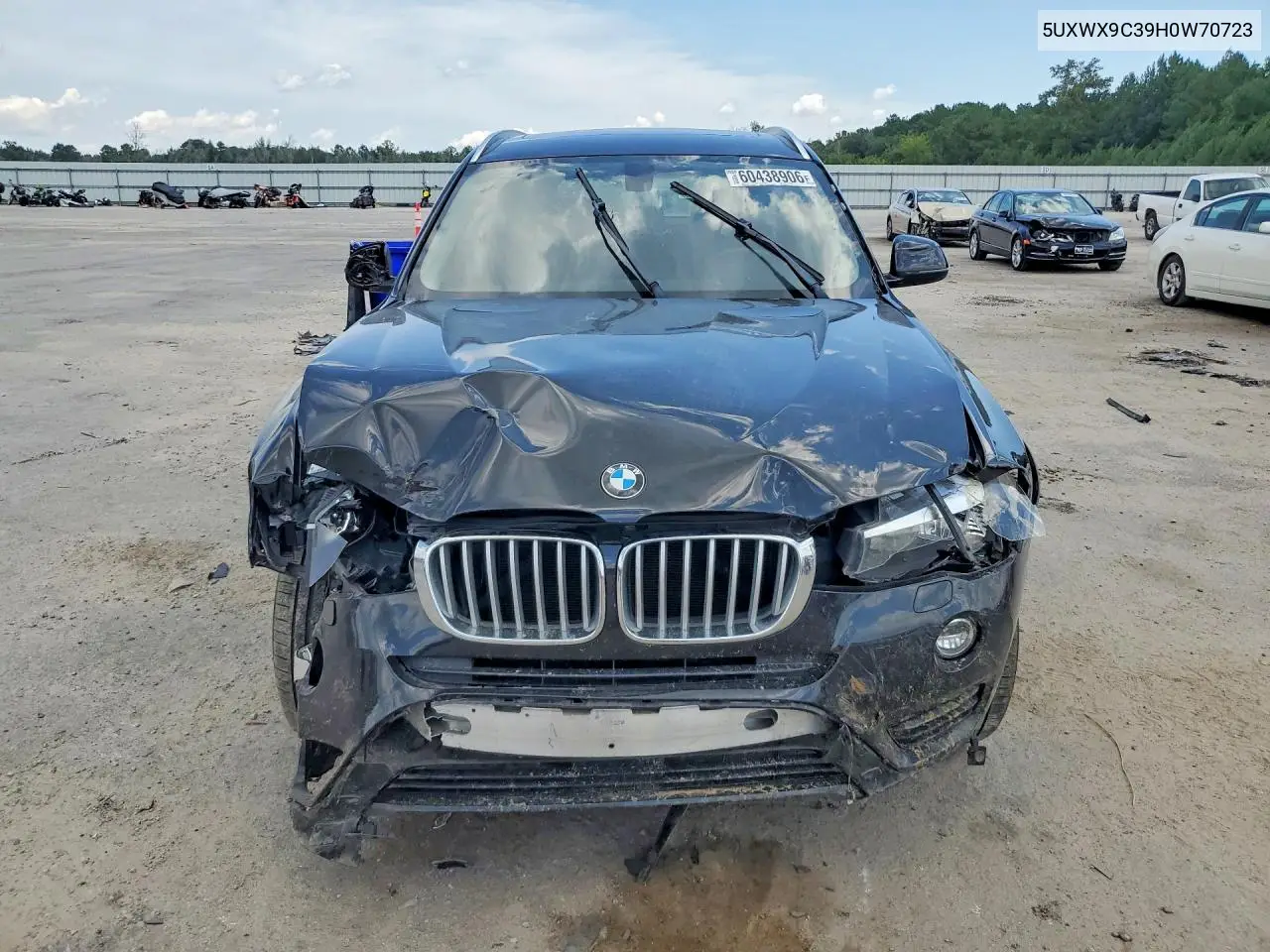 2017 BMW X3 xDrive28I VIN: 5UXWX9C39H0W70723 Lot: 60438906
