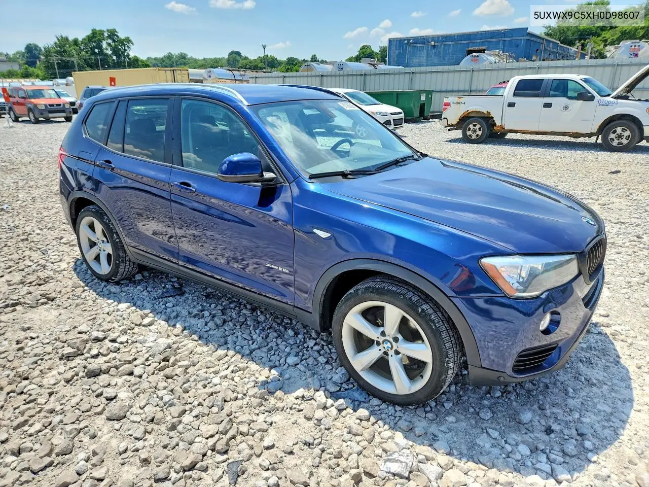 2017 BMW X3 xDrive28I VIN: 5UXWX9C5XH0D98607 Lot: 61083306