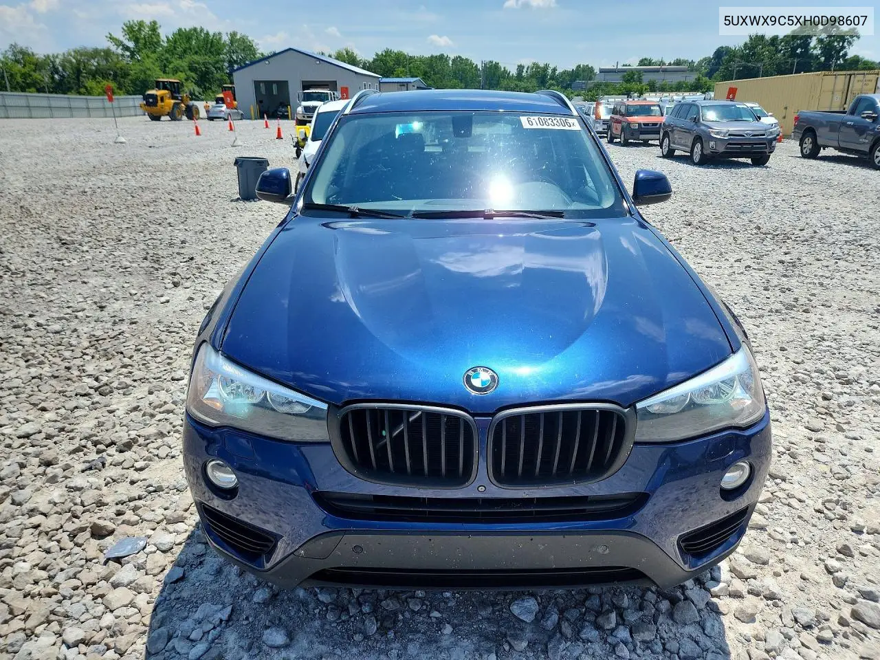 2017 BMW X3 xDrive28I VIN: 5UXWX9C5XH0D98607 Lot: 61083306