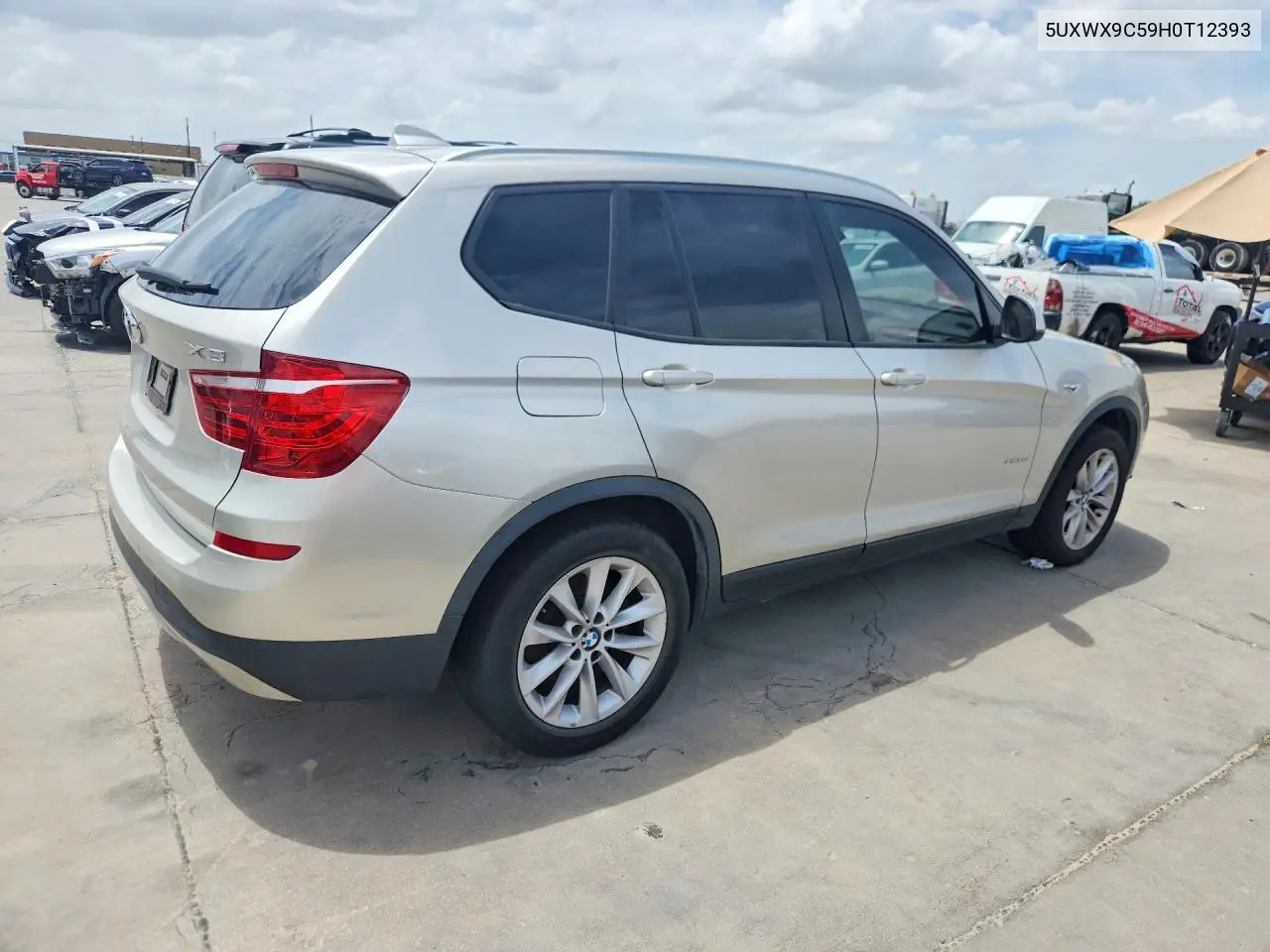 2017 BMW X3 xDrive28I VIN: 5UXWX9C59H0T12393 Lot: 61237846